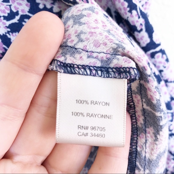 Rebecca Taylor | Purple Floral Flowy Tank Size 6 - Picture 5 of 6